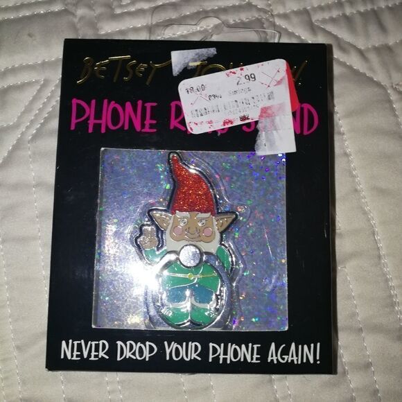 3/30$ BETSEY JOHNSON Phone Ring Stand & Pouch Christmas Bundle NWT - Picture 3 of 5
